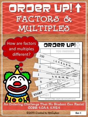 cover image of Order Up! Factors and Multiples